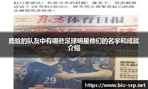 鹿晗的队友中有哪些足球明星他们的名字和成就介绍